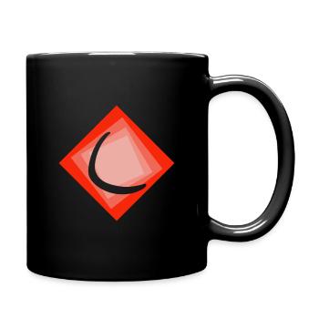 Bumerang Wurf Bumerang - Tasse einfarbig - Schwarz - Rechts