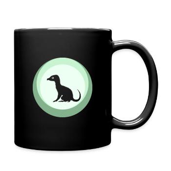 Kryptozoologie Mythisch Einhorn - Tasse einfarbig - Schwarz - Rechts