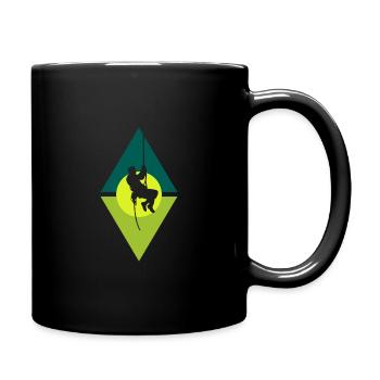 Seilklettern Alpinist Felsklettern - Tasse einfarbig - Schwarz - Rechts