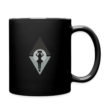 Cheerleading Bommel Girlie - Tasse einfarbig - Schwarz - Rechts