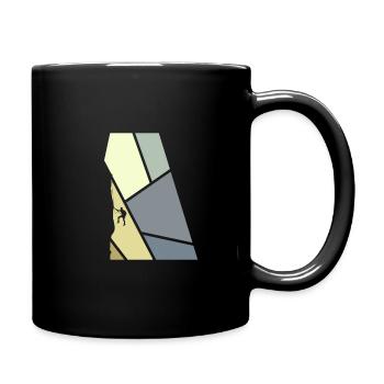Seilklettern Kletterer Bergsteigen - Tasse einfarbig - Schwarz - Rechts