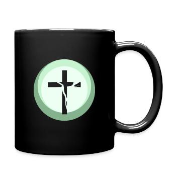 Bibel Christlich Christlich - Tasse einfarbig - Schwarz - Rechts