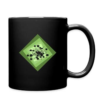 Crypto Bitcoin Cryptowährung - Tasse einfarbig - Schwarz - Rechts