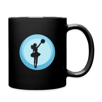 Girlie Cheerleading Cheerleader - Full Colour Mug - black - Right