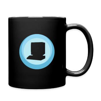 Computer Nerd Nerd - Tasse einfarbig - Schwarz - Rechts