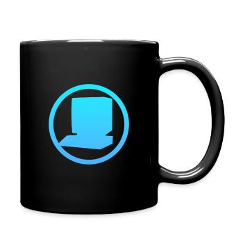 Computerarbeit Computer Online - Tasse einfarbig - Schwarz - Rechts