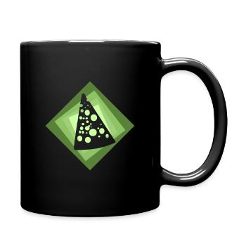 Burger au fromage et à l’emmental - Mug uni - noir - Droite