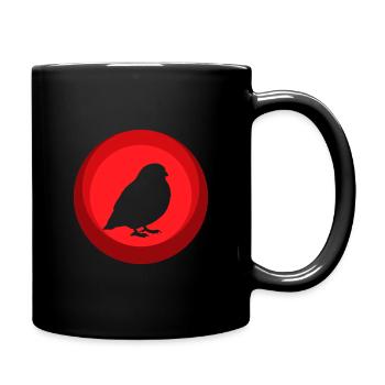 Ailes d’oiseau pour animaux de compagnie - Mug uni - noir - Droite