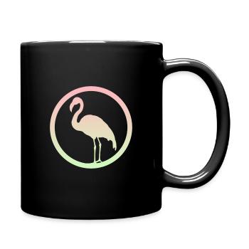 Waterfowl Flamingo Flamenco - Full Colour Mug - black - Right