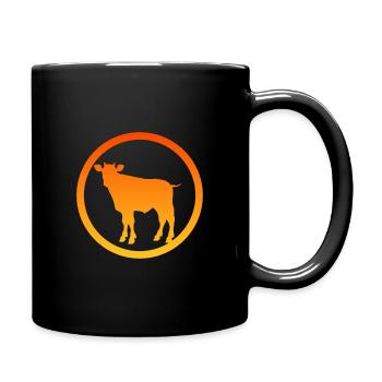 Cows Cow Moo - Full Colour Mug - black - Right
