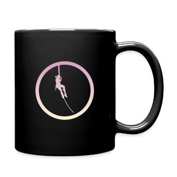Klettern Felsklettern Alpinist - Tasse einfarbig - Schwarz - Rechts