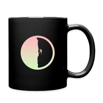Climber, Rope Climber, Mountaineer - Full Colour Mug - black - Right