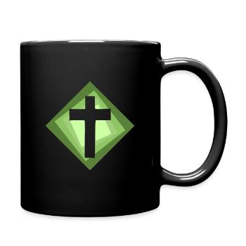 Bible Cross Christ - Full Colour Mug - black - Right