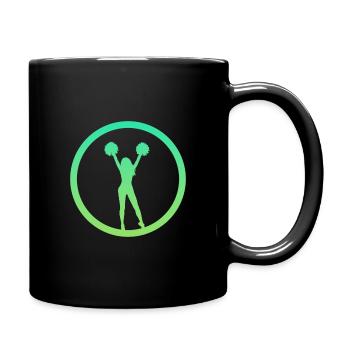Bommel Cheerleading Cheerleader - Tasse einfarbig - Schwarz - Rechts