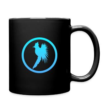 Bird Cockatiel Flying - Full Colour Mug - black - Right