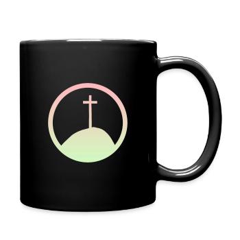 Bibelvers Christus Kirche - Tasse einfarbig - Schwarz - Rechts