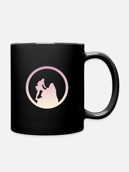 Kletterwand Gipfel Gipfel - Tasse einfarbig - Schwarz