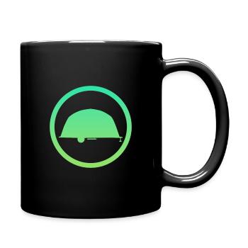 Camper Wohnwagen RV Camping - Tasse einfarbig - Schwarz - Rechts