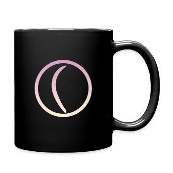 Wurfstock Bumerang Boomerang - Tasse einfarbig - Schwarz - Rechts
