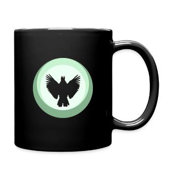 Vogel Vogel Papagei - Tasse einfarbig - Schwarz - Rechts