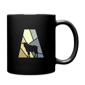 Vache Vaches Agriculteur - Mug uni - noir - Droite