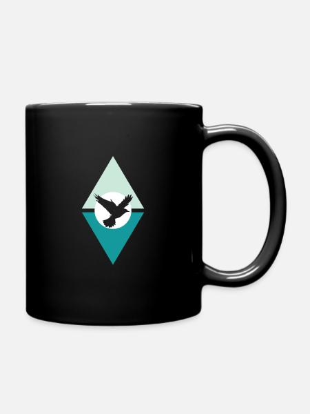 Animal Animal Flying - Full Colour Mug - black