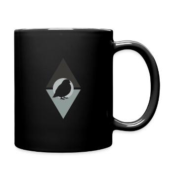 Budgie Flying Budgie - Full Colour Mug - black - Right