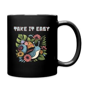 Take It Easy Slugger - Full Colour Mug - black - Right
