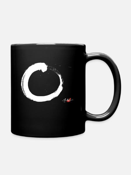 WEISSER ZEN-KREIS - Tasse einfarbig - Schwarz
