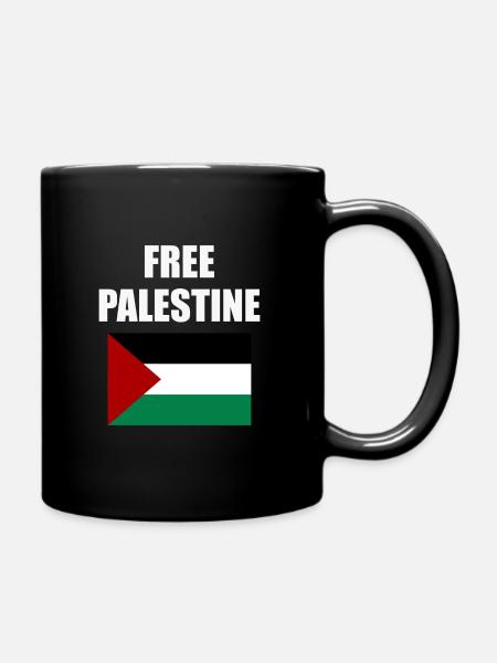 Free Palestine - Full Colour Mug - black