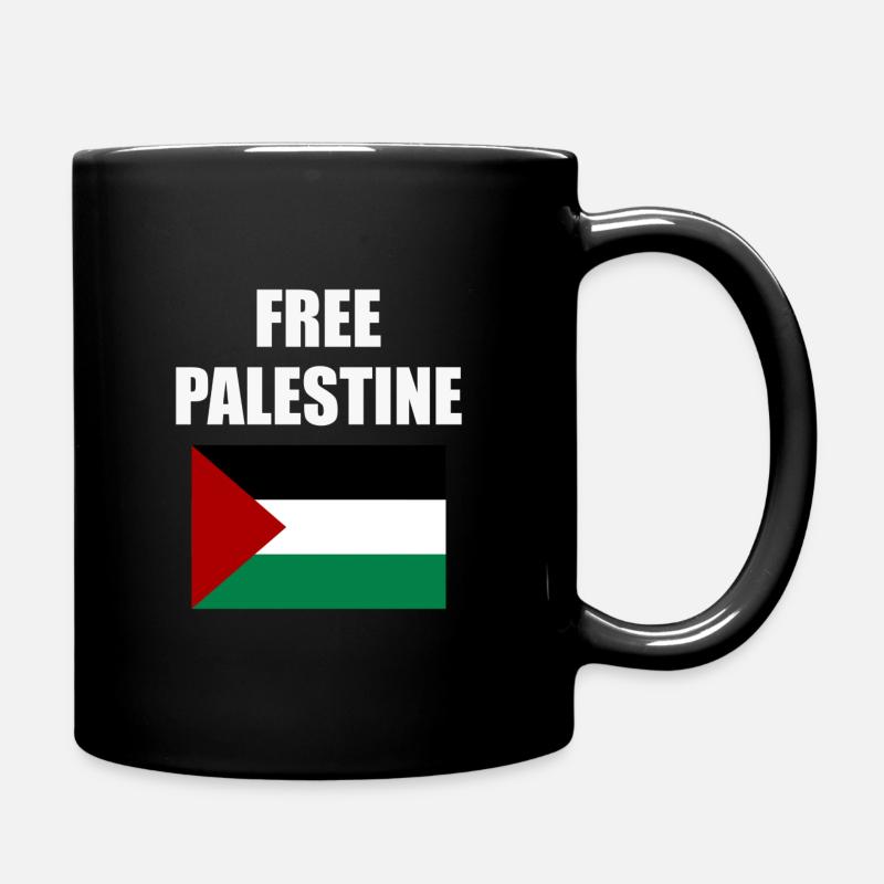 Free Palestine - Full Colour Mug - black