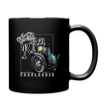Schwalbe Tuning (turquoise / rust) // Illustration - Full Colour Mug - black - Right