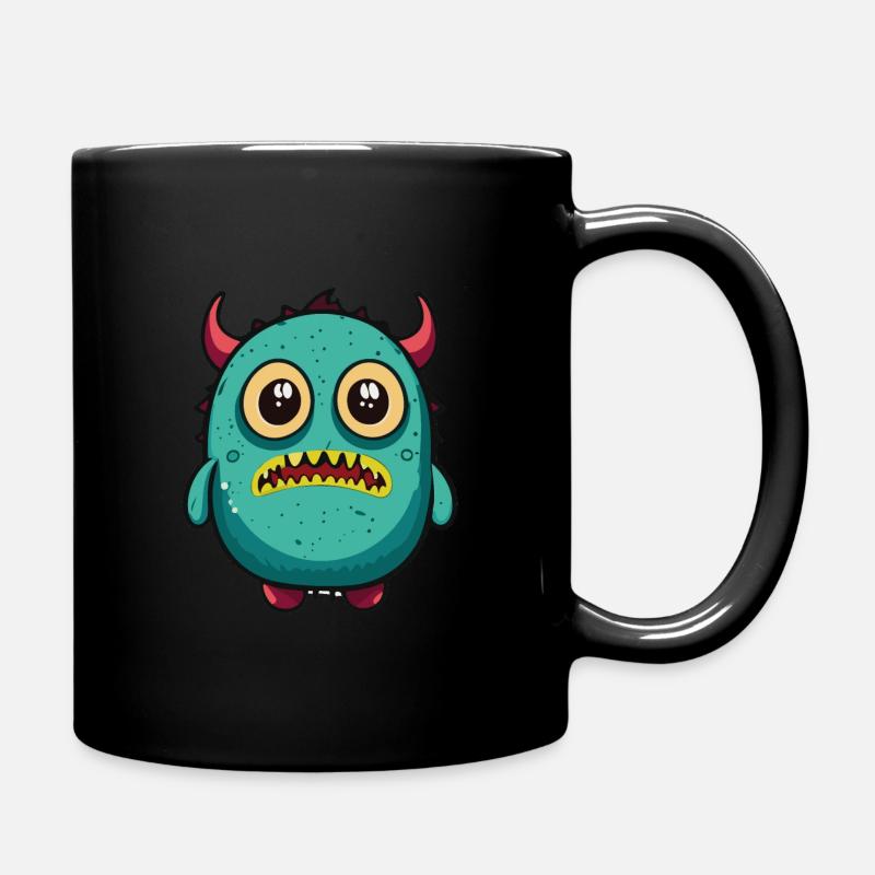 kleine Monster - Tasse einfarbig - Schwarz