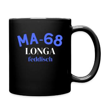 Mannheim 68 Longa feddisch - Mug uni - noir - Droite