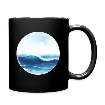 Ocean wave - Full Colour Mug - black - Right