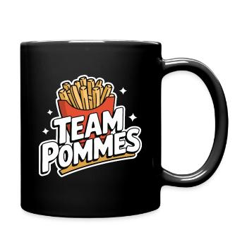Frites, frites, restauration rapide - Mug uni - noir - Droite