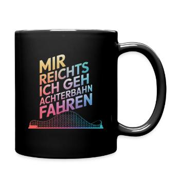 Roller Coaster Amusement Park Roller Coaster - Full Colour Mug - black - Right