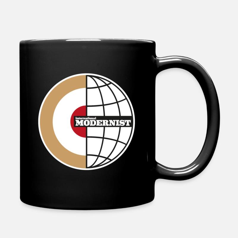 Modernist Half Target - Mug uni - noir