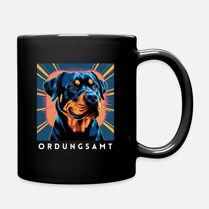 Dog Merch for Everyone - Rottweiler - Full Colour Mug - black