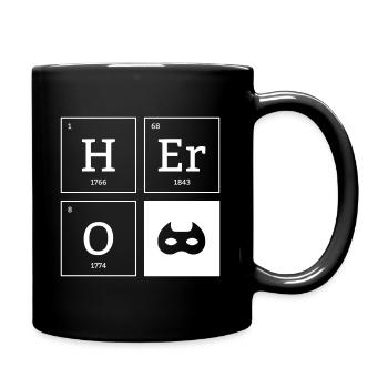 HERO Mask Superhero Elements Gift - Full Colour Mug - black - Right