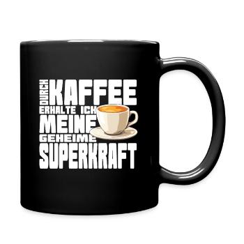 Café Superkraft Tasse à Café Blanc - Mug uni - noir - Droite