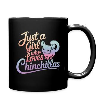 Chinchilla Chinchillas Mouse - Full Colour Mug - black - Right