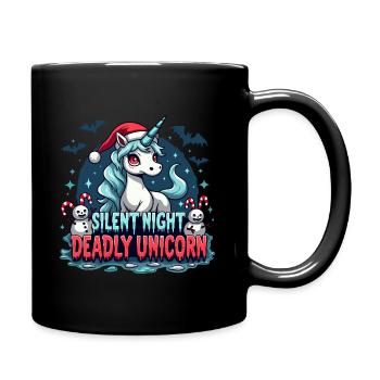 Silent Night Deadly Unicorn - Full Colour Mug - black - Right