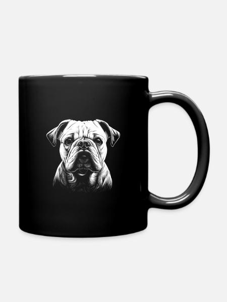 English Bulldog - Dog - Full Colour Mug - black