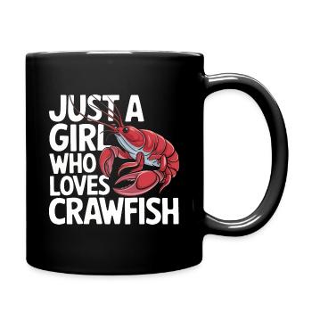 Homards, crabes, crevettes, fruits de mer - Mug uni - noir - Droite