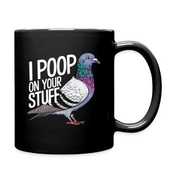 Pigeon Pigeons Animal Oiseau - Mug uni - noir - Droite
