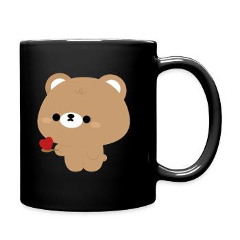 Brown Bear Feeding Love Part 1 - Full Colour Mug - black - Right
