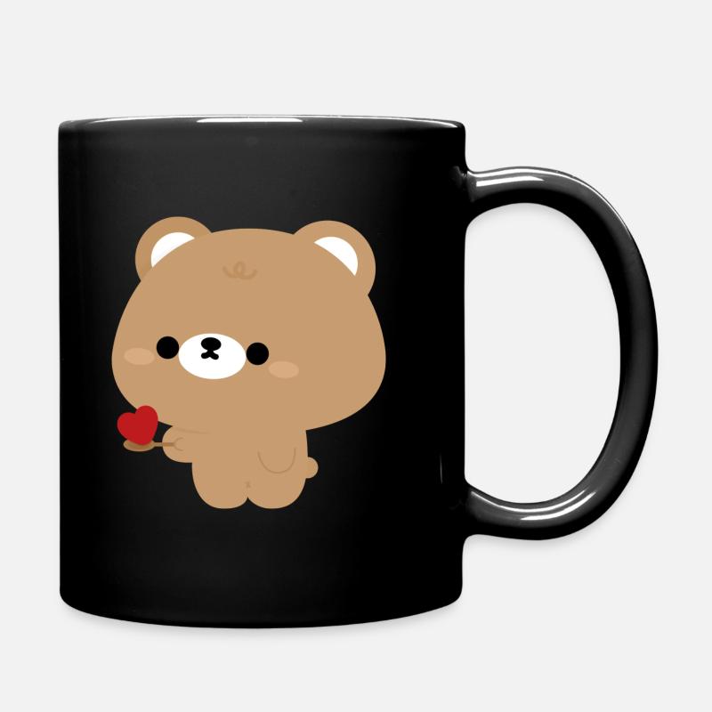 L’ours brun nourrit l’amour partie 1 - Mug uni - noir