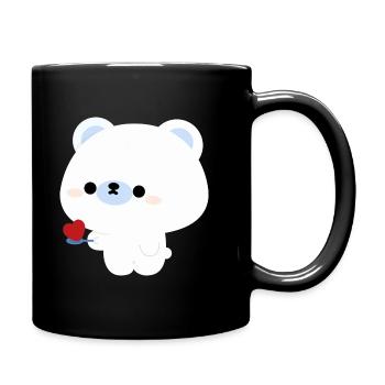 Polar Bear Feeding Part 1 - Full Colour Mug - black - Right