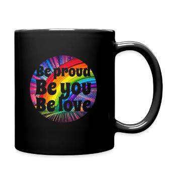 Be proud! - Tasse einfarbig - Schwarz - Rechts